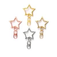 Tibetan Style Key Clasp Setting, Star, plated, for woman, more colors for choice, nickel, lead & cadmium free, 42.20mm, Approx 10PCs/Bag, Sold By Bag