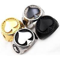 316L nerezové oceli Prst prsten, á, unisex, více barev na výběr, 17x17mm, Prodáno By PC