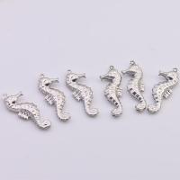 Stainless Steel Animal Pendants 316 Stainless Steel Seahorse silver color plated Unisex Sold By PC