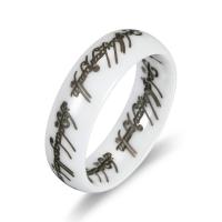 Porslin Finger Ring, mode smycken & emalj, vit, Säljs av PC