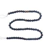 Biotit Perle, rund, poliert, DIY & verschiedene Größen vorhanden, schwarz, verkauft per 14.96 ZollInch Strang