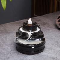 Backflow Incense Burner, Porcelain, half handmade, for home and office & durable, more colors for choice, 105x75mm, Sold By PC