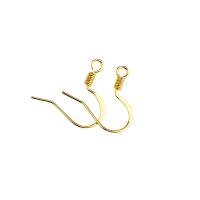 Brass Hook Earwire, plated, DIY & different styles for choice, nickel, lead & cadmium free, 16mm, Sold By Pair