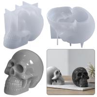 DIY Epoxy Mold Set, Silicone, Skull, 112x76x86mm, Sold By PC