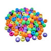 Plastic Beads, Drum, injection moulding, random style, multi-colored, 1-3cm, Sold By PC