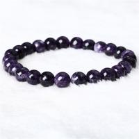 Amethyst Bracelet, Unisex, purple, Sold Per 7.5 Inch Strand