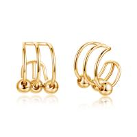 Fashion Earring Cuff and Wraps, Brass, for woman, more colors for choice, 12x12mm, Sold By PC