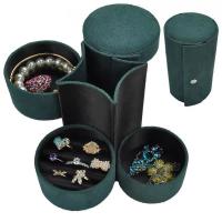 Multifunctional Jewelry Box Velveteen with MDF Column three layers & for woman Sold By PC