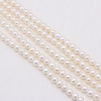 Perlas Redondas Freshwater, Perlas cultivadas de agua dulce, Bricolaje, Blanco,  9-10mm, Vendido para 36 cm Sarta
