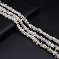 Keishi ferskvandskulturperle Beads, Ferskvandsperle, du kan DIY, hvid,  10-11mm, Solgt Per 36 cm Strand