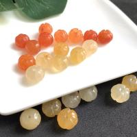 Lighter Imperial Jade Beads Pumpkin Carved DIY 10mm Sold By PC