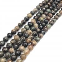 Perles bijoux en pierres gemmes, Pierre naturelle, Rond, poli, DIY & normes différentes pour le choix, couleurs mélangées, Vendu par Environ 15 pouce brin