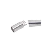 Stainless Steel Magnetic Clasp, Column, polished, different size for choice, original color, Sold By PC