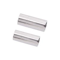 Stainless Steel Magnetic Clasp, Column, polished, different size for choice, platinum color, Sold By PC