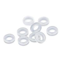 Resin Earring Clip Pad, Donut, clear, 8.50x2.70mm, Approx 6PCs/Bag, Sold By Bag