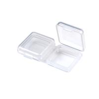 Storage Box, Polypropylene(PP), Square, clear, 56.80x31x13.40mm, Sold By PC