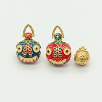 Brass Jewelry Pendants, gold color plated, fashion jewelry & enamel, more colors for choice, nickel, lead & cadmium free, Sold By PC