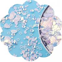 Plastic Sequin, PVC Plastic, DIY, more colors for choice, 3-9mm, 500G/Bag, Sold By Bag