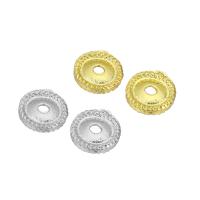 Perles intercalaires en alliage de zinc, Plaqué d'or, plus de couleurs à choisir, 8x8x2mm, Vendu par PC