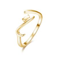 Brass Cuff Finger Ring, Adjustable & for woman, more colors for choice, 17x14mm, Sold By PC