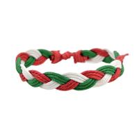 Christmas Holiday Bracelet, Cotton Fabric, Christmas Design & fashion jewelry & for woman, 12mm, Length:16-18 cm, Sold By PC