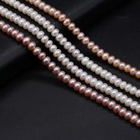 Cultured Button Freshwater Pearl Beads, DIY, more colors for choice, 5-6mm, Sold Per Approx 14.17 Inch Strand