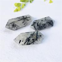 Black Rutilated Quartz Point Decoration Carved mixed colors Sold By PC