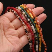 Perles de coquille colore naturelle, Irrégulière, DIY, plus de couleurs à choisir, 4-6mm, Vendu par Environ 15 pouce brin