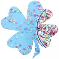 Plastic Sequin PVC Plastic Butterfly nickel lead & cadmium free 3mm Sold By Bag