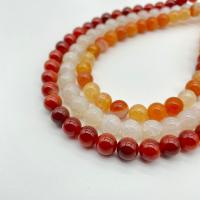 Natural Crackle Agate Beads, Ice Flower Agate, polished, DIY, more colors for choice, 4-10mm, Sold Per 14.96 Inch Strand