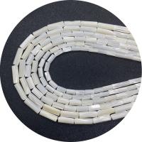Natural White Shell Beads, Column, DIY & different size for choice, white, Sold Per 14.96 Inch Strand