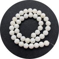 Perles en coquillage blanc naturel, coquille, gravé, DIY & normes différentes pour le choix, blanc, 6-12mm, Vendu par 14.96 pouce brin