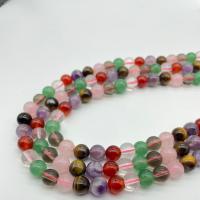 Mischedelstein Perlen, Edelstein, poliert, DIY & verschiedene Größen vorhanden, gemischte Farben, 4-10mm, Länge 14.96 ZollInch, verkauft von PC