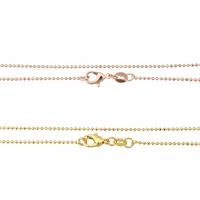Brass Necklace Chain plated high quality plated & ball chain nickel lead & cadmium free Length Approx 18 Inch Sold By Lot