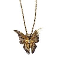 Zinc Alloy smykker halskæde, med 2inch extender kæde, Butterfly, forgyldt, for kvinde & med rhinestone & hule, flere farver til valg, nikkel, bly & cadmium fri, Længde Ca. 20.4 inch, Solgt af PC