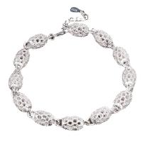 Tibetan Style Bracelet, Lantern, silver color plated, for woman & hollow, nickel, lead & cadmium free, Length:Approx 8.46 Inch, Sold By PC
