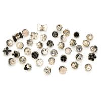 Zinc Alloy Button Findings gold color plated & enamel 12.50mm Sold By Lot