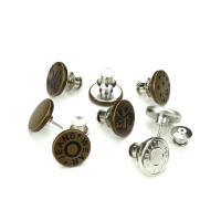 Tibetan Style jeans button, plated, different styles for choice, more colors for choice, 17mm, 50PCs/Lot, Sold By Lot