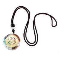Resin Pendant Gemstone with Resin Round Sold By PC