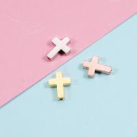 Stainless Steel Beads 304 Stainless Steel Cross plated fashion jewelry & polished & DIY & for woman Sold By PC