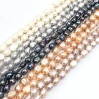 Rýže kultivované sladkovodní perle, Sladkovodní Pearl, lesklý, DIY & různé velikosti pro výběr, více barev na výběr, Prodáno za Cca 15 inch Strand