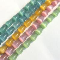 Cats Eye Jewelry Beads, Teardrop, polished, DIY, more colors for choice, 10x14mm, Sold Per Approx 15 Inch Strand