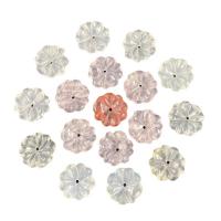 Perles de pierres précieuses mixtes, Pierre naturelle, fleur, poli, différents matériaux pour le choix, plus de couleurs à choisir, 16mm, Vendu par PC