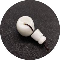 White Shell 3-huls Guru Bead, du kan DIY & forskellig størrelse for valg, hvid, 10-20mm, Solgt af PC