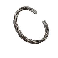 Tibetan Style Cuff Bangle, plated, adjustable & for man, nickel, lead & cadmium free, Length:Approx 6.3-7 Inch, Sold By PC