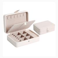 Multifunctional Jewelry Box PU Leather Rectangle Double Layer & portable & dustproof & for woman Sold By PC