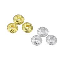 Perles intercalaires en alliage de zinc, Plaqué d'or, plus de couleurs à choisir, 6x6x2mm, Vendu par PC