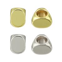 Brass Jewelry Beads, real gold plated, more colors for choice, 5x6x7mm, Hole:Approx 4mm, Sold By PC
