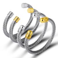 Stainless Steel Cuff Bangle plated fashion jewelry Length 58 mm Sold By PC