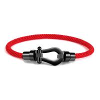 Milan Cord Bracelet, with Stainless Steel, plated, fashion jewelry, more colors for choice, Sold By PC